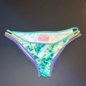 VICTORIA'S SECRET Blue/Green Tie Dye Bikini Bottom